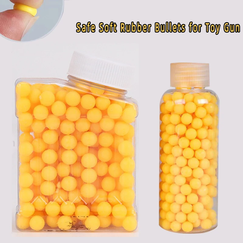 

Мягкие резиновые пули QQ 6 мм, 7-8 мм, безопасные круглые шарики для детских игрушечных пистолетов, аксессуары для игр на открытом воздухе