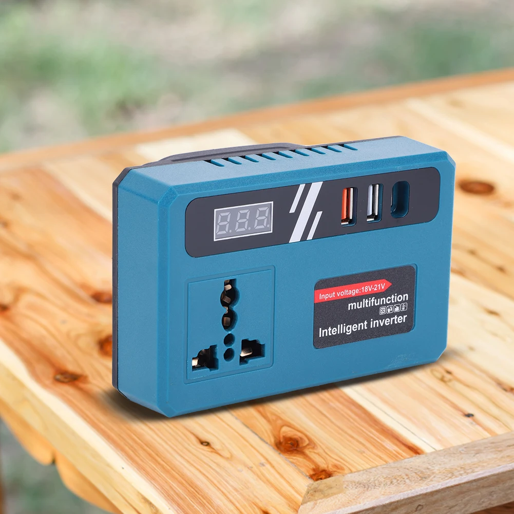 

120W Power Inverter DC 18-21V To AC 220V Inverter Adapter Power Supply Inverter Outdoor Operation Inverter for Makita Battery
