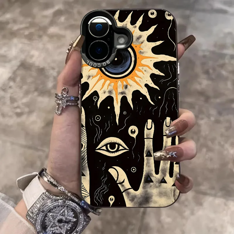 

Art Totem Matte Lase Pattern Phone Case For Samsung Galaxy S25 S24 S23 S22 S21 Plus FE Ultra A36 A55 A35 A34 A54 A53 A52 Cover