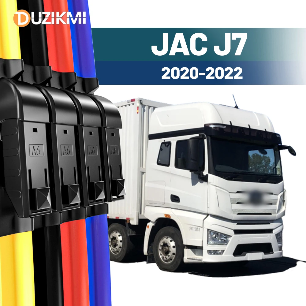 

For JAC JAC J7 2020-2022 2021 2pcs Front Windshield Windscreen Wiper Blades Red Blue