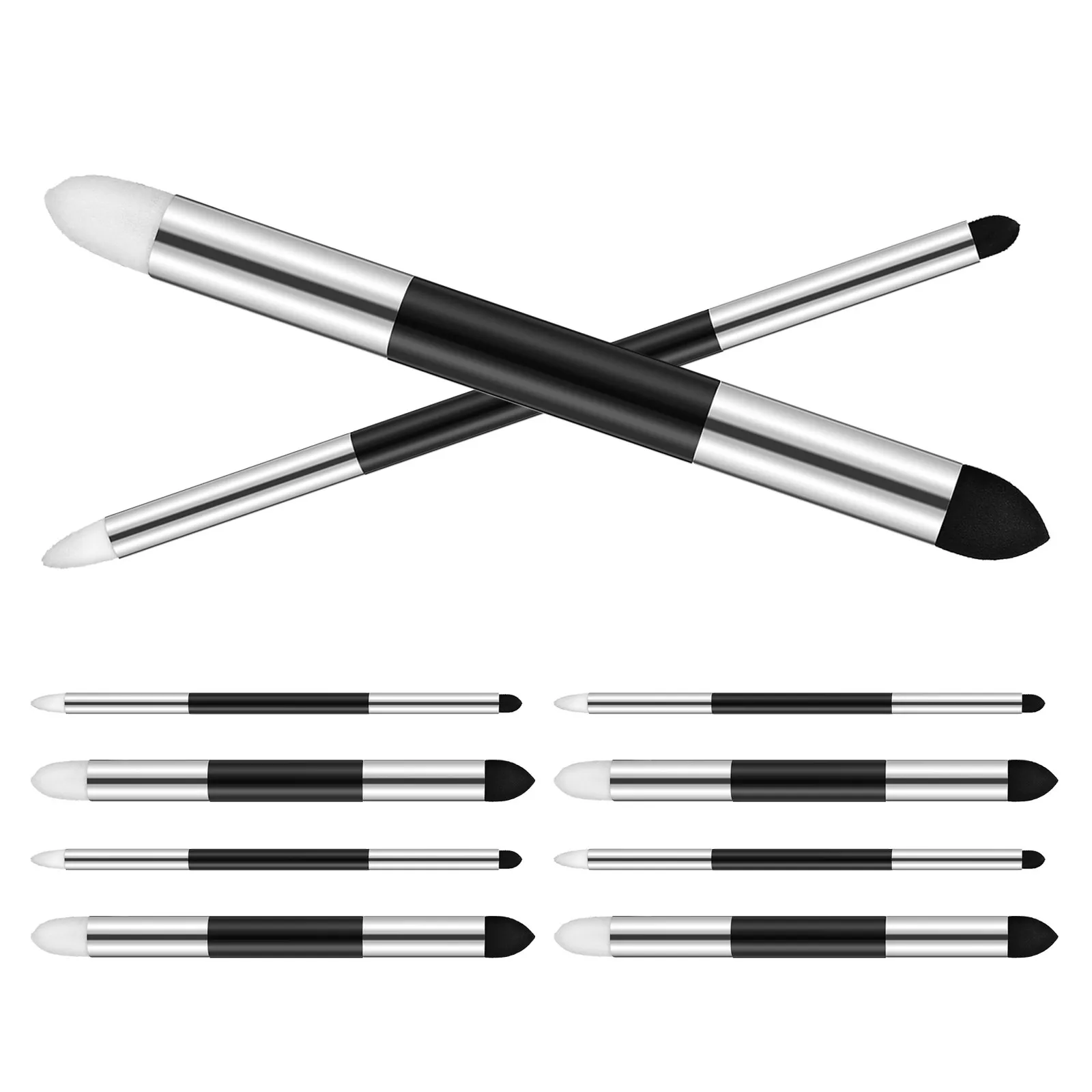 10Pcs Soft Washable Sponge Pen Dual Tip Artist Pastel Blender Drawing Sketch Highlight Shadow Rubbing Correction Tool