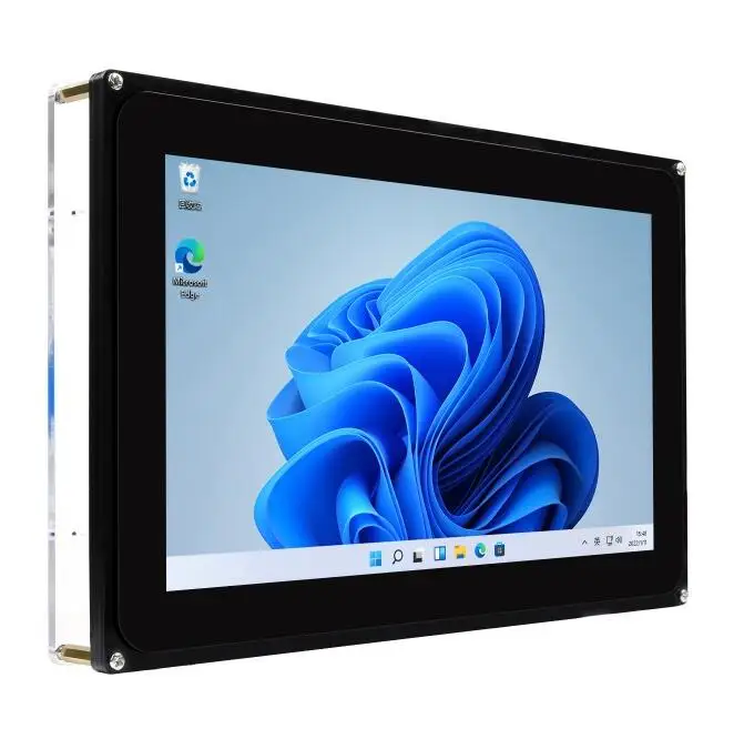 10.1inch Capacitive Touch Screen LCD (F) with Case, 1024×600, HDMI, Various Systems & Devices Support