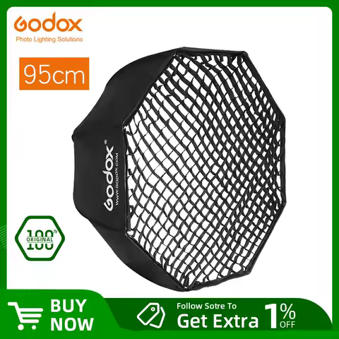 Godox Portable 95cm 37.5" Honeycomb Grid Umbrella Softbox Photo Softbox Reflector for Flash Speedlight