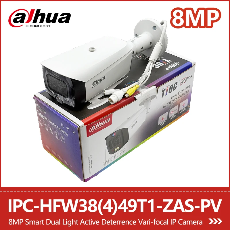 

Dahua 4MP 8MP 4K Dual Light Vari-focal IP Camera Two-way Talk Human&Vehicle Detection IPC-HFW3449T1-ZAS-PV IPC-HFW3849T1-ZAS-PV