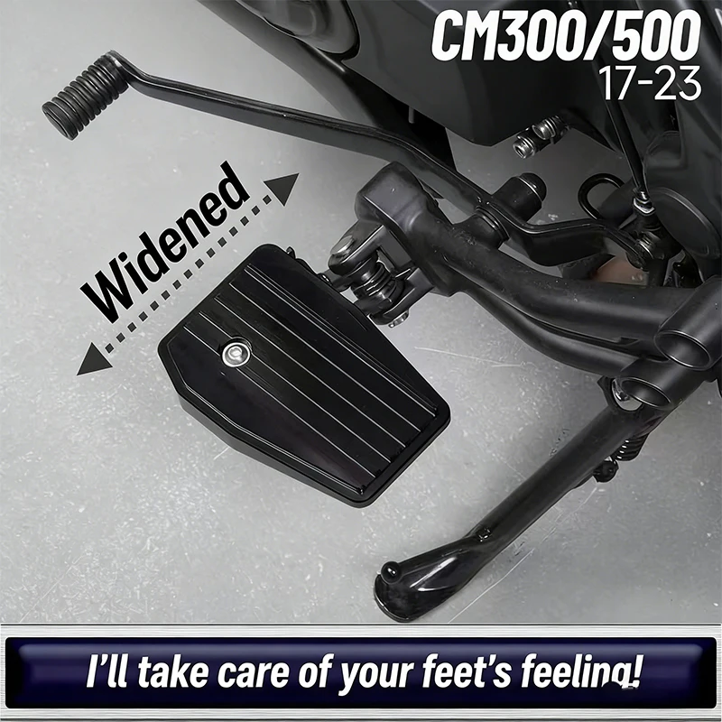 

Мотоциклетные аксессуары: широкие подножки из алюминия для Honda CMX500 Rebel CMX 500 300 2017-2021
