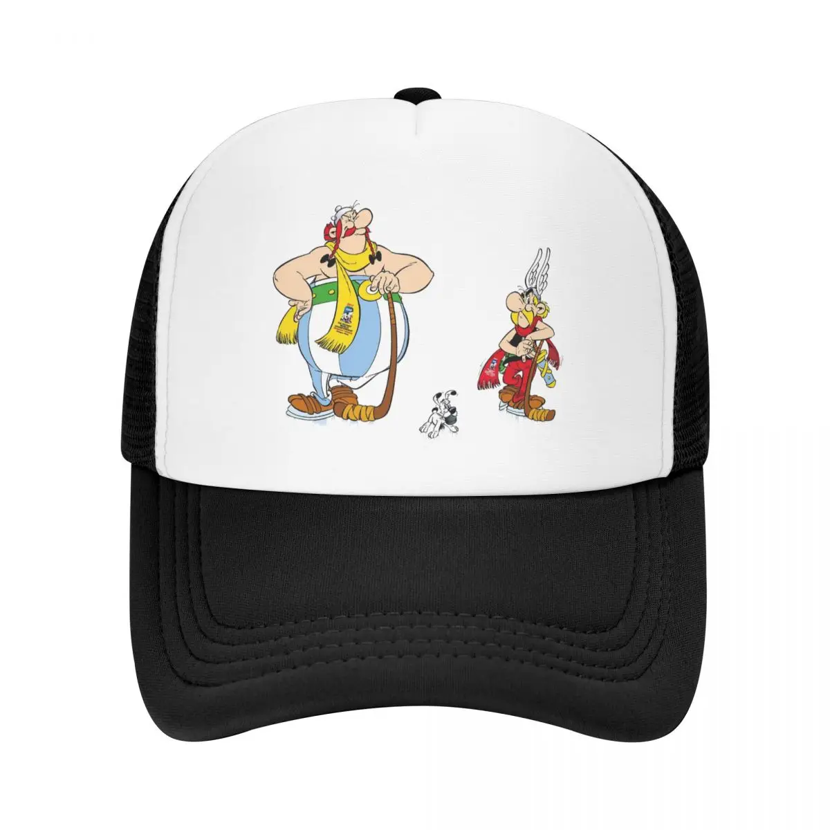 Asterix And Obelix Dogmatix Cap Fashion Mesh Baseball Caps Adjustable Hat Hip Hop Summer Unisex Baseball Hats Polychromatic