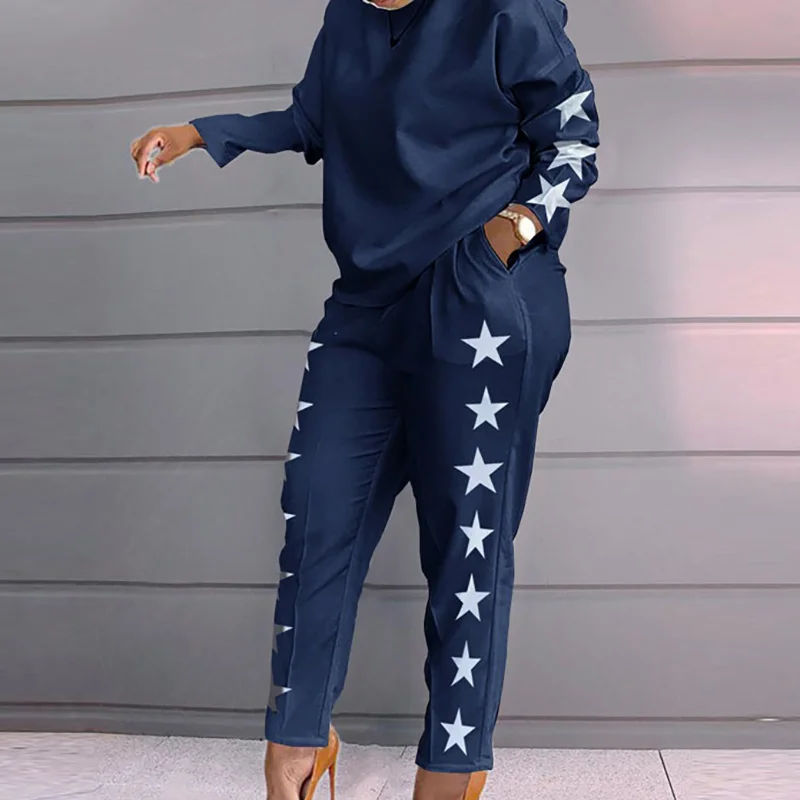 2022 New Suit Tracksuit Patchwork Women Spring Autumn Casual Pocket Ladies Set O-Neck Long Sleeve Loungewear Streetwear Outfit