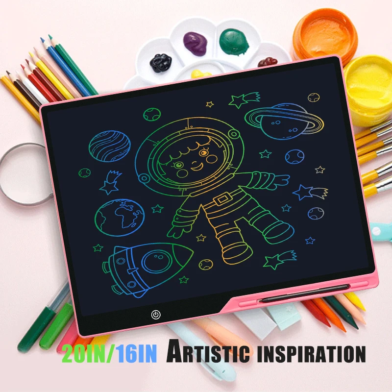 16/20 inch LCD Writing Tablet Drawing Board Educational Screen Drawing Toys Handwriting Blackboard Magic Drawing Board Toy Gifts