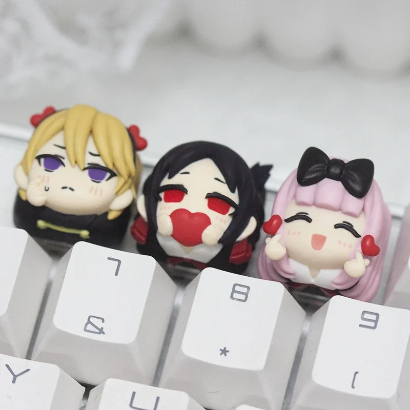 

Kaguya-sama: Love Is War! Theme Art Keycaps Resin Layered Drip Gel MX Switch Custom Peripheral Keycaps for Mechanical Keyboard