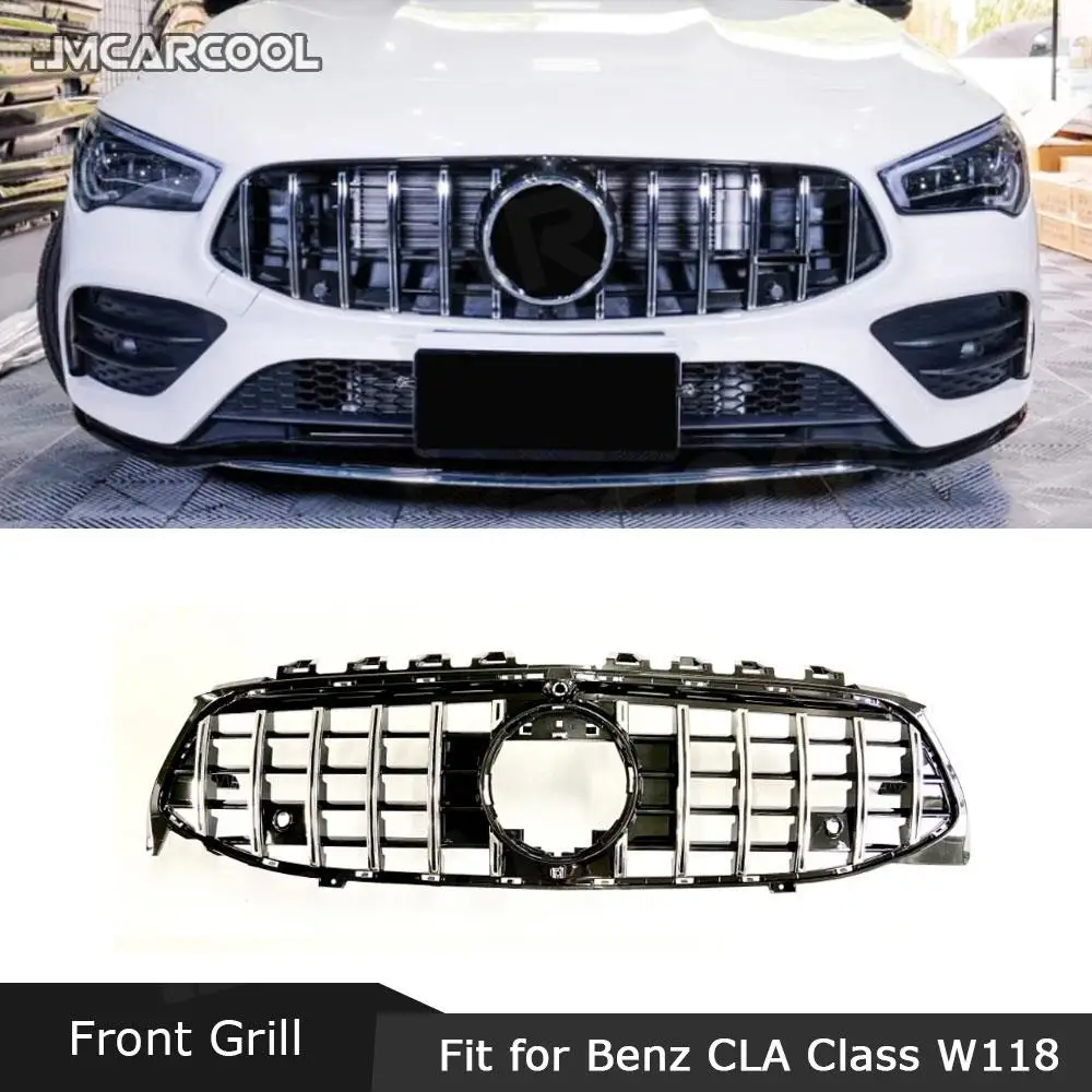 

ABS Material Front Bumper Grill for Mercedes Benz W118 C118 CLA180 CLA200 CLA250 CLA45 AMG 2020 2021 Auto Car Styling