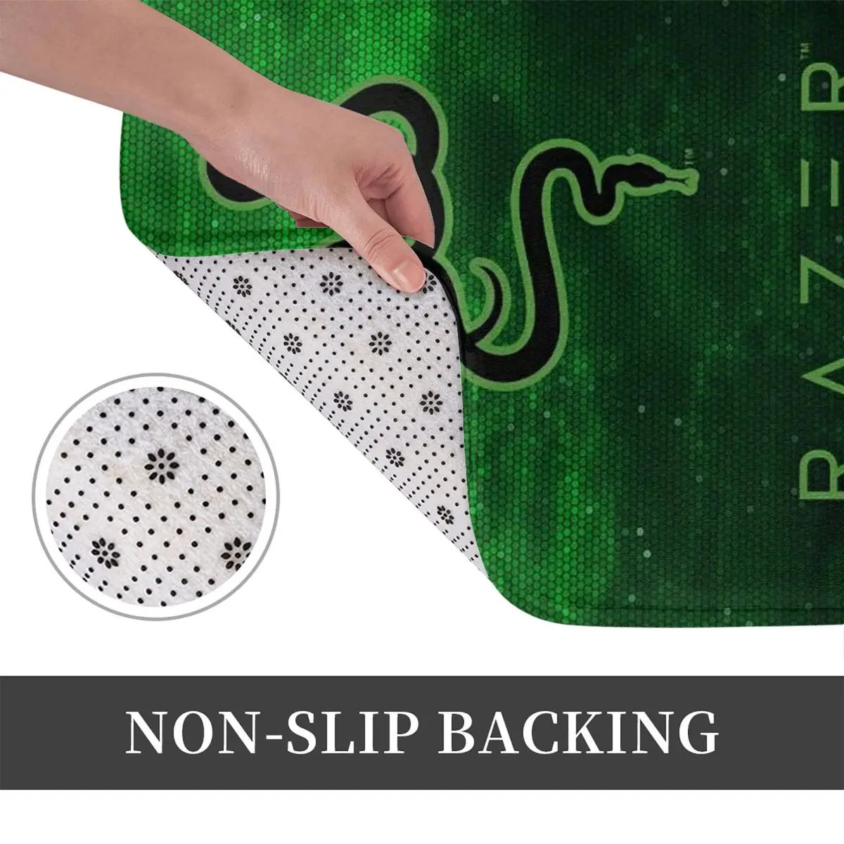 R-Razer-S عدم الانزلاق ممسحة الكلمة حصيرة الغبار برو السجاد البساط للمطبخ مدخل المنزل الحمام غرفة المعيشة مسند القدم الحصير