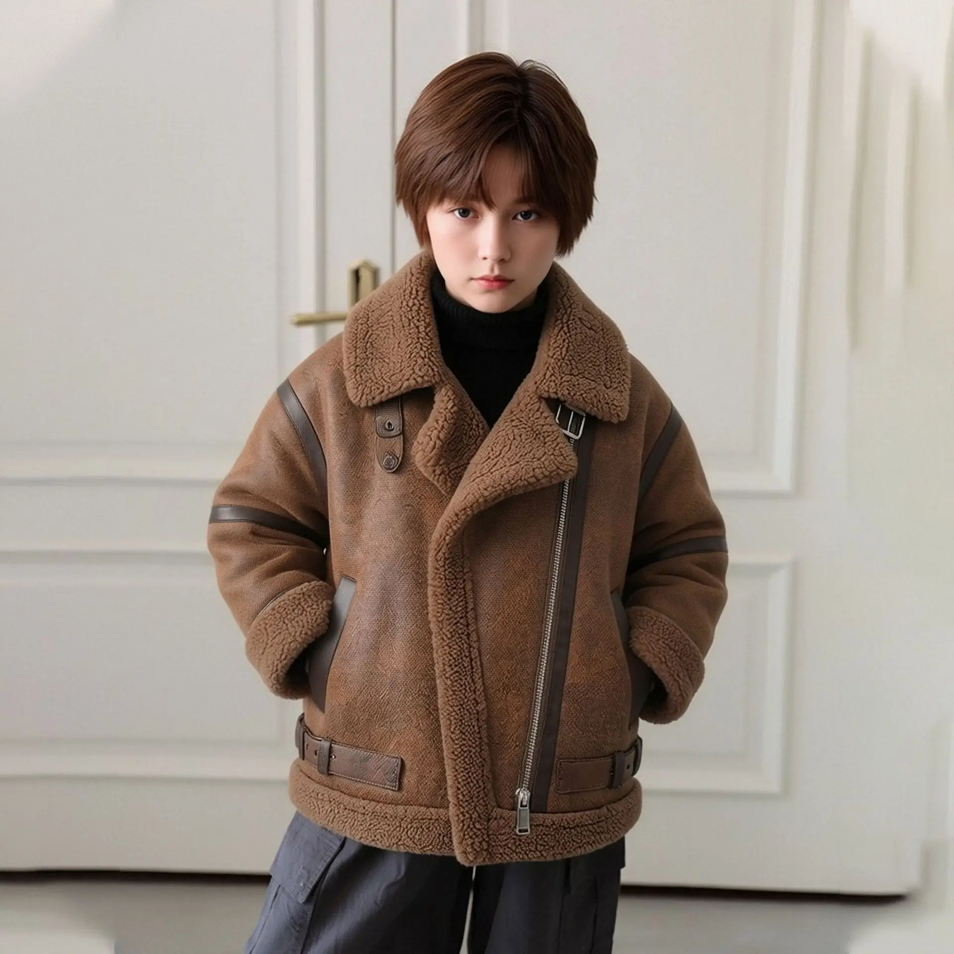 26 Years of New Products in Autumn and Winter, Fur Integrated Jacket, Fleece Top, Suede Suede Leather Jacket