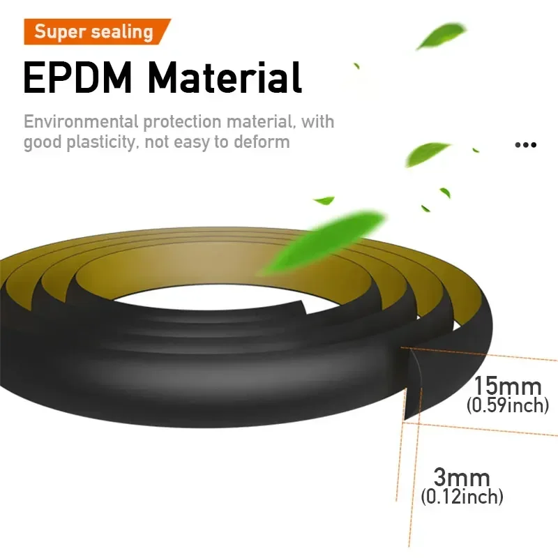 Car Roof Sealing Strip Car Window Rubber Protector Weatherstrip Seal Trim Car Door Glass Windows Edge Moulding Styling