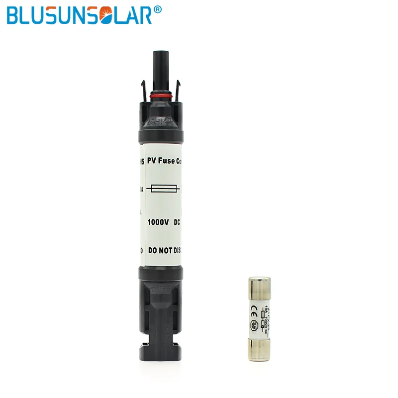 Solar Connector In-line Fuse 1000V DC Male To Female PV Solar Fuse Holder Protection 2/3/5/10/12/15/20A /30A/32A