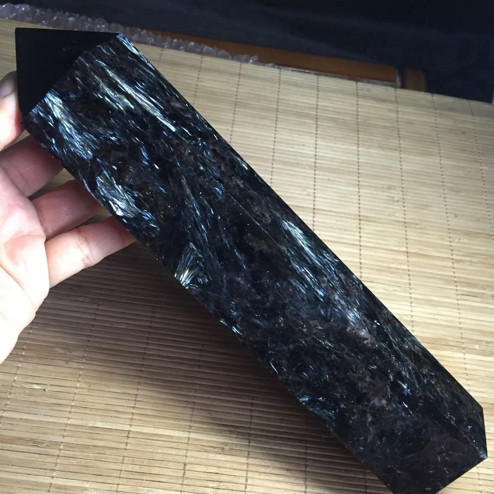 Natural astrophyllite Obelisk Crystal Wand Point Healing