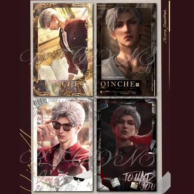 

4Pcs Set Love And Deepspace Acg Sylus Card New Album Postcard Lomo Cards HD Photo Prints Pictures Fans Gifts