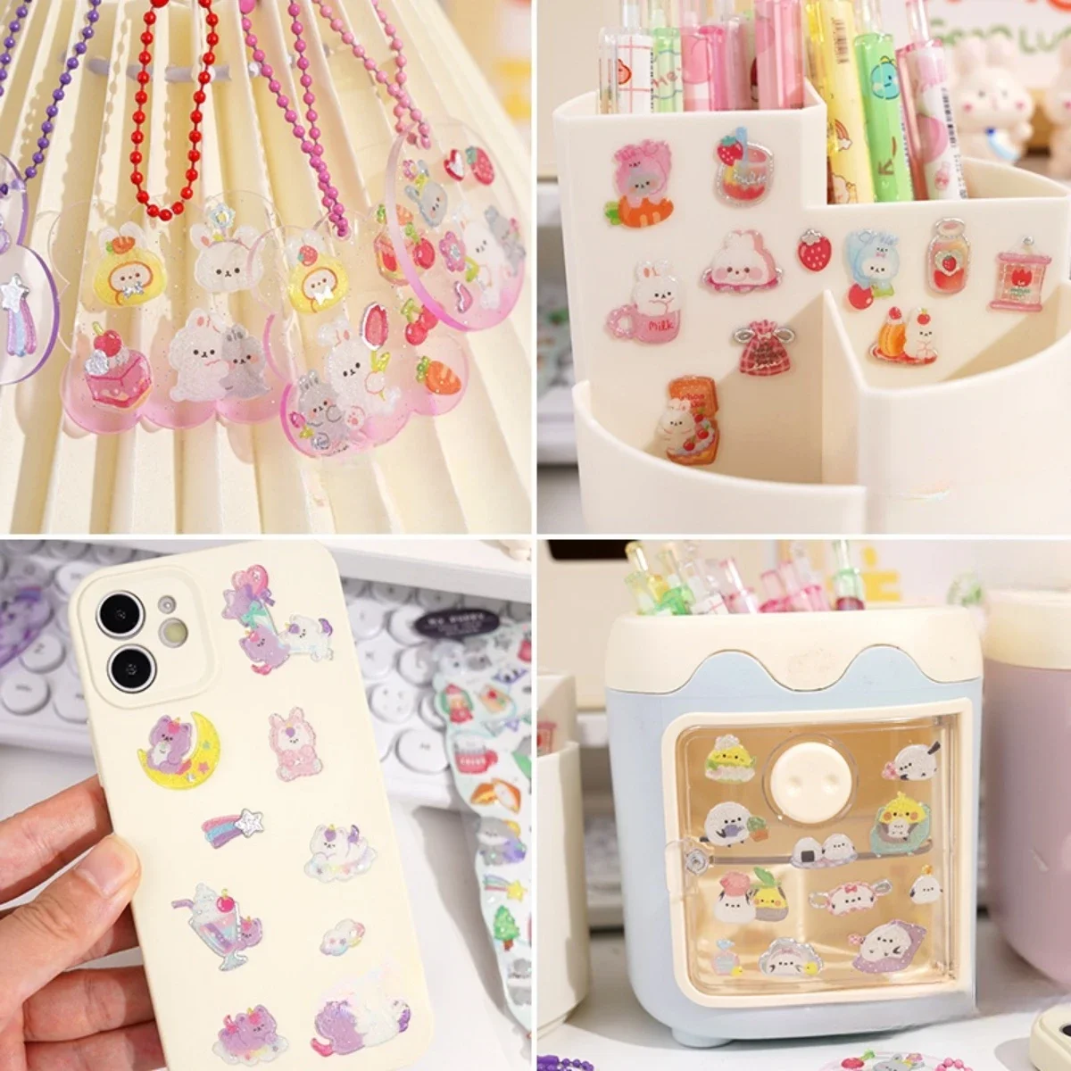 1 pc Kawaii Colorful Candy 3D Crystal Decor Stickers Scrapbooking Diy Journaling Stationery Diary Sticker Gift Prizes Kids