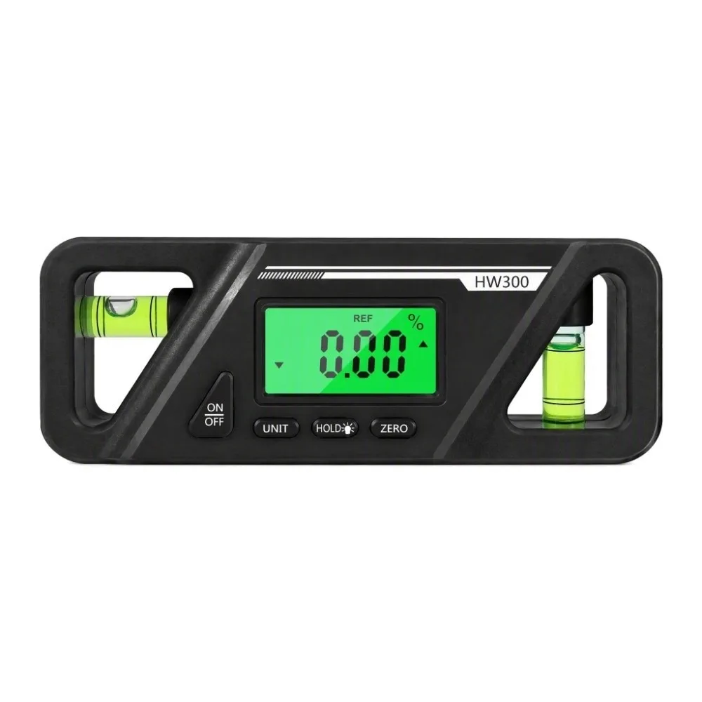 LCD Backlit Display Digital Level High Precision Zero Calibration Electronic Bubble Inclinometer LED Display
