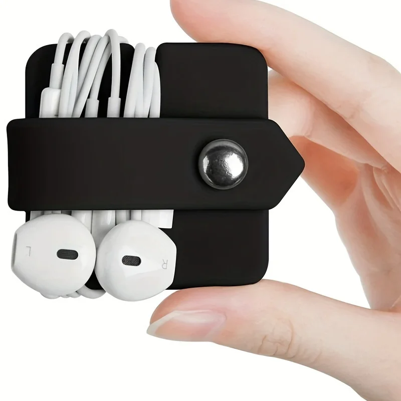 Organizador de cables para auriculares, organizador de cables de datos, soporte para auriculares, organizador de auriculares, 2 uds.