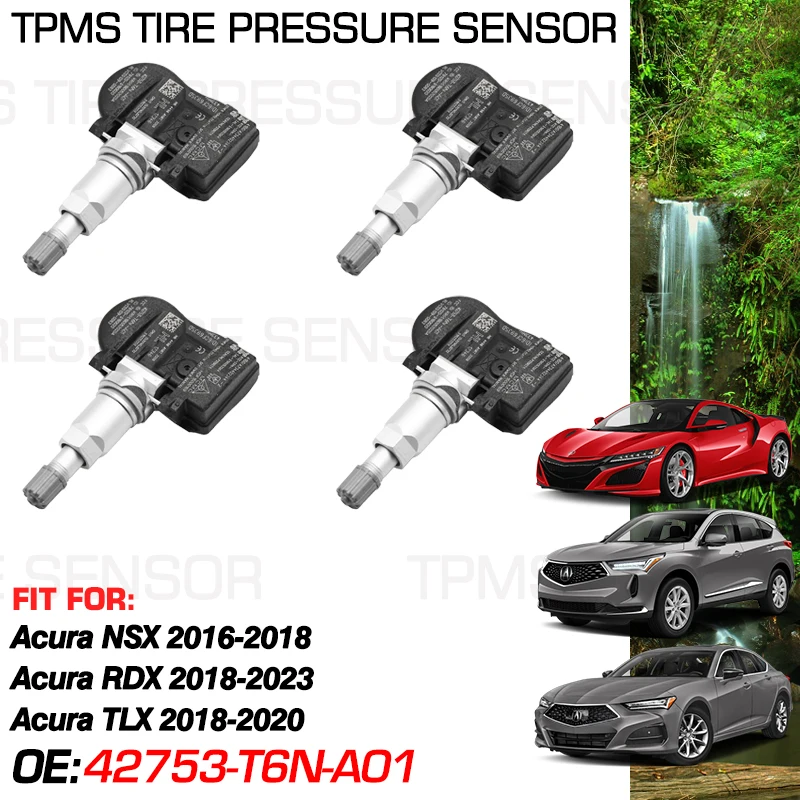 For Acura RDX 2018-2023 2019 Acura NSX 2016-2018 Acura TLX 2018-2020 433 MHz Tire Pressure Monitor 42753-T6N-A01 42753-T6N-A02