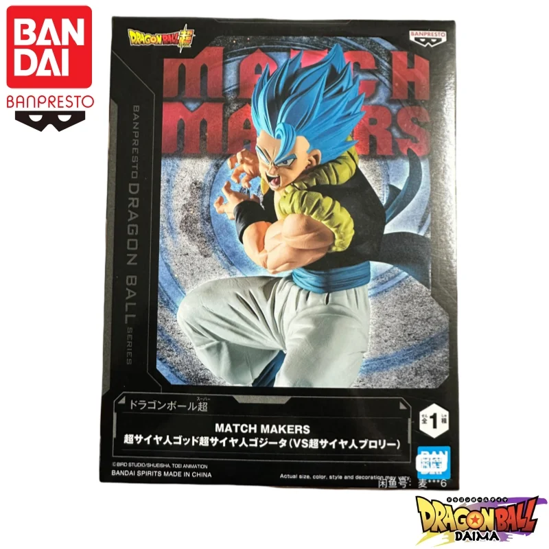 

В наличии Bandai, оригинальная фигурка Banpresto Dragon Ball Match Makers Gogeta Broli, модель куклы, новая фигурка в штучной упаковке
