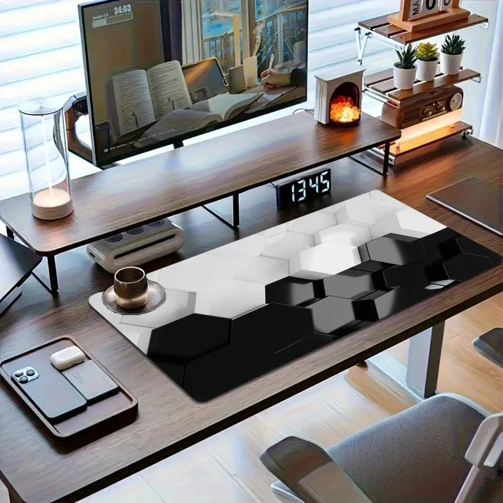Delicate Gilded Gentle Tone Golden Leaf Foliage Art Large Table Playmat Mouse Pad For Laptop Gaming Workspace