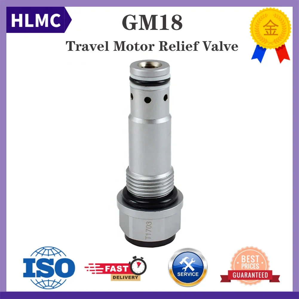 Hydraulic Parts Travel Motor Relief Valve For EX120 EX135 PC120-6 YC135 SY135 SH120 SK100-5 SK120-5 SK130-8 SK135