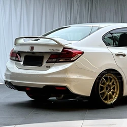 For Honda Civic 9.5th Gen 2014 2015 With Lights Style ABS Plastic Unpainted Color Rear Trunk Lip Spoiler Body Kit Accessories