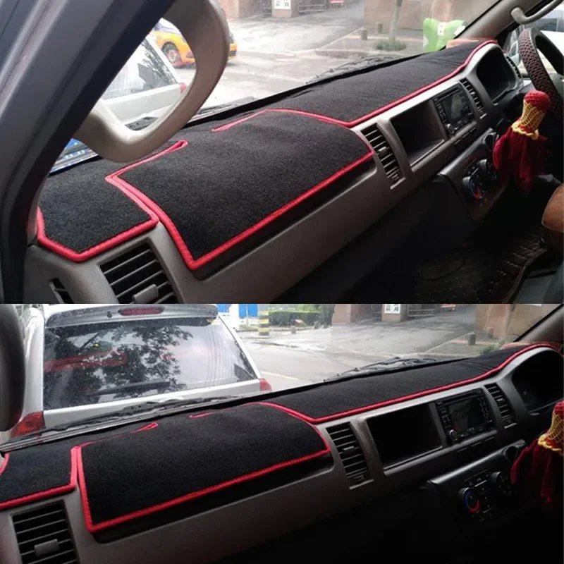 Car Dashmat Dashboard Cover Dash Mat Pad Sun Shade Carpet For Toyota HiAce Commuter Regius Ace Mazda Bongo 2004-2018 Accessories