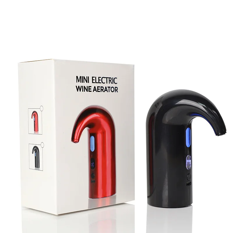 Botol Anggur Elektrik Penuang Anggur Pintar Dispenser Minuman Otomatis Pengisi Daya USB Alat Bar Perlengkapan Aerator Anggur Merah Otomatis Cepat
