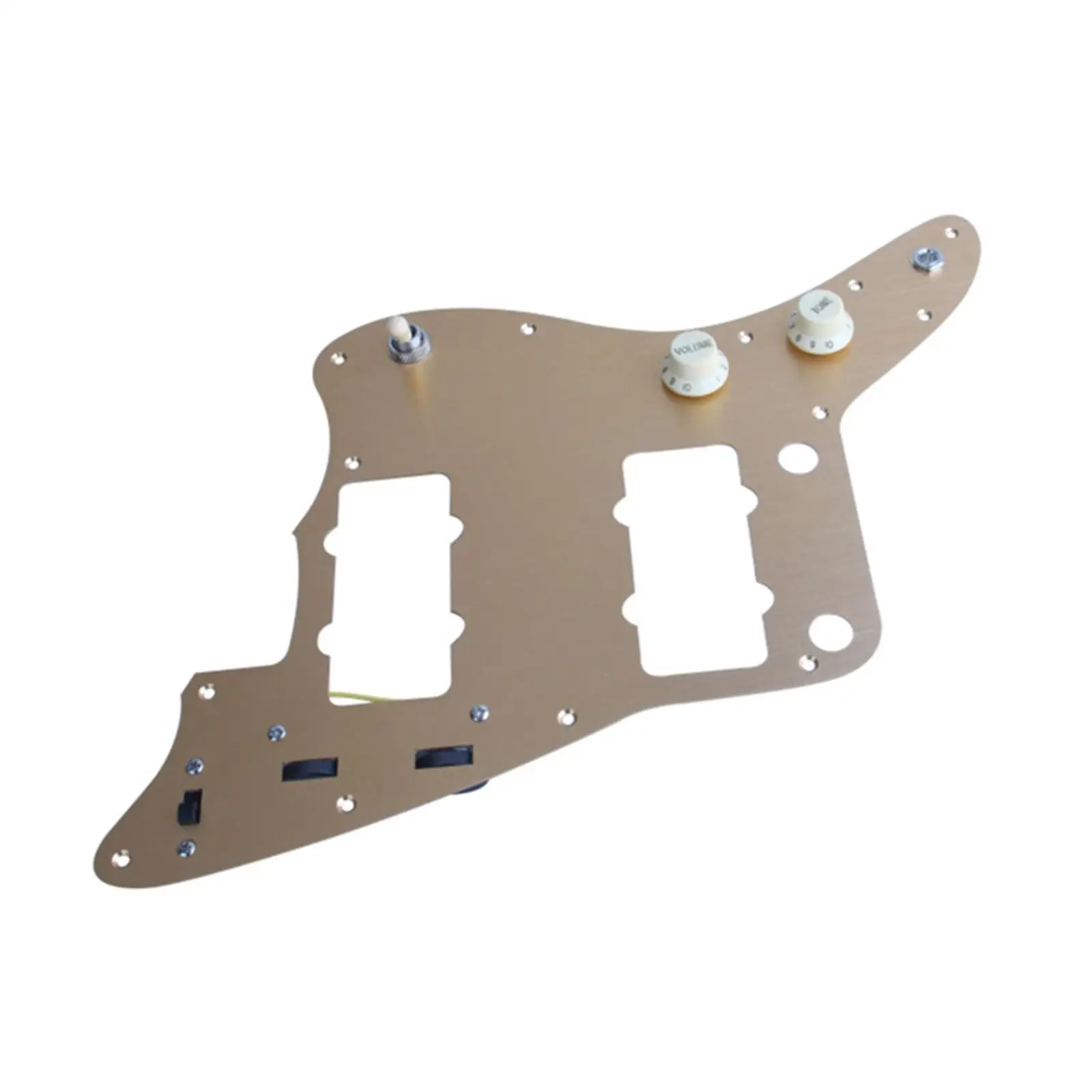 

Beige Electric Guitar Pickguard Bridge Position Scratch Resistant Aluminum Plate for Pickup Guitar Parts and Repairs