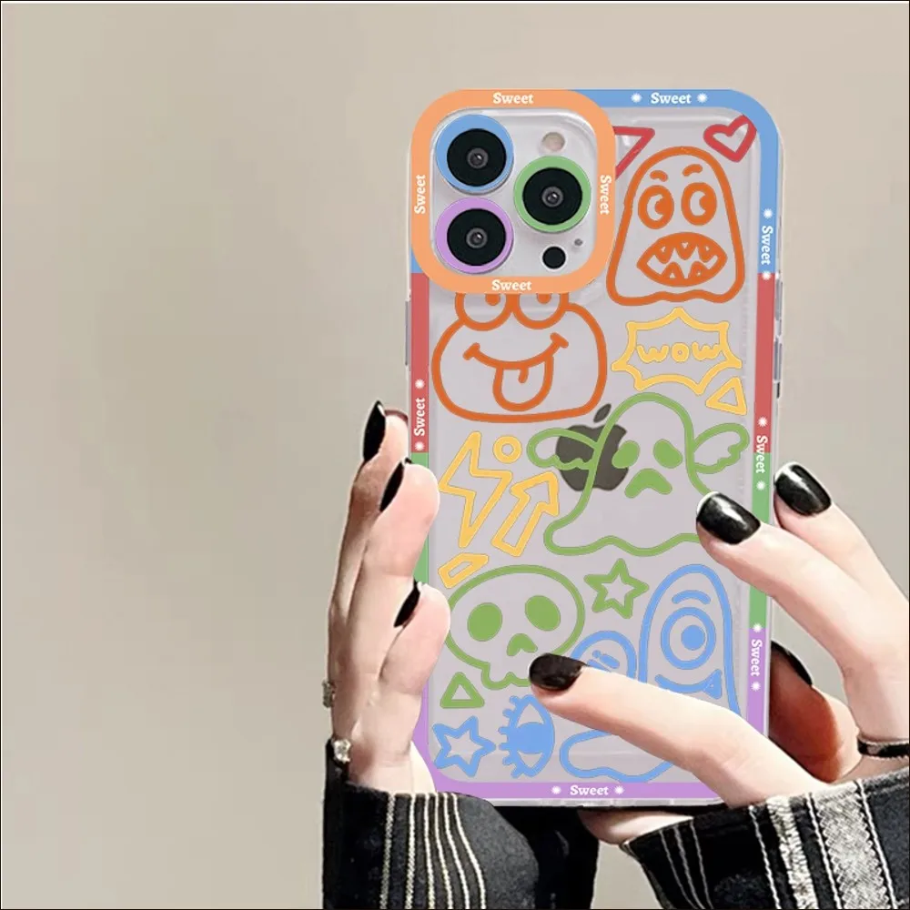 Funda de teléfono de arte Doodle A Color para Redmi 7, 8, 9 A, Redmi Note 5, 7, 8, 9, 10, 11 Pro Max, 4G, 5G