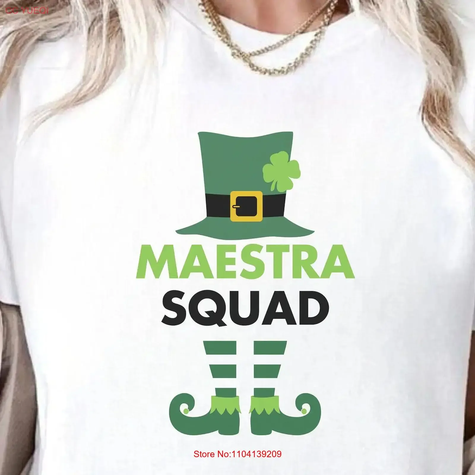 Camiseta Maestra Squad para profesores de español, bilingüe, San Patricio, estilo vintage, unisex, ligeramente desgastada