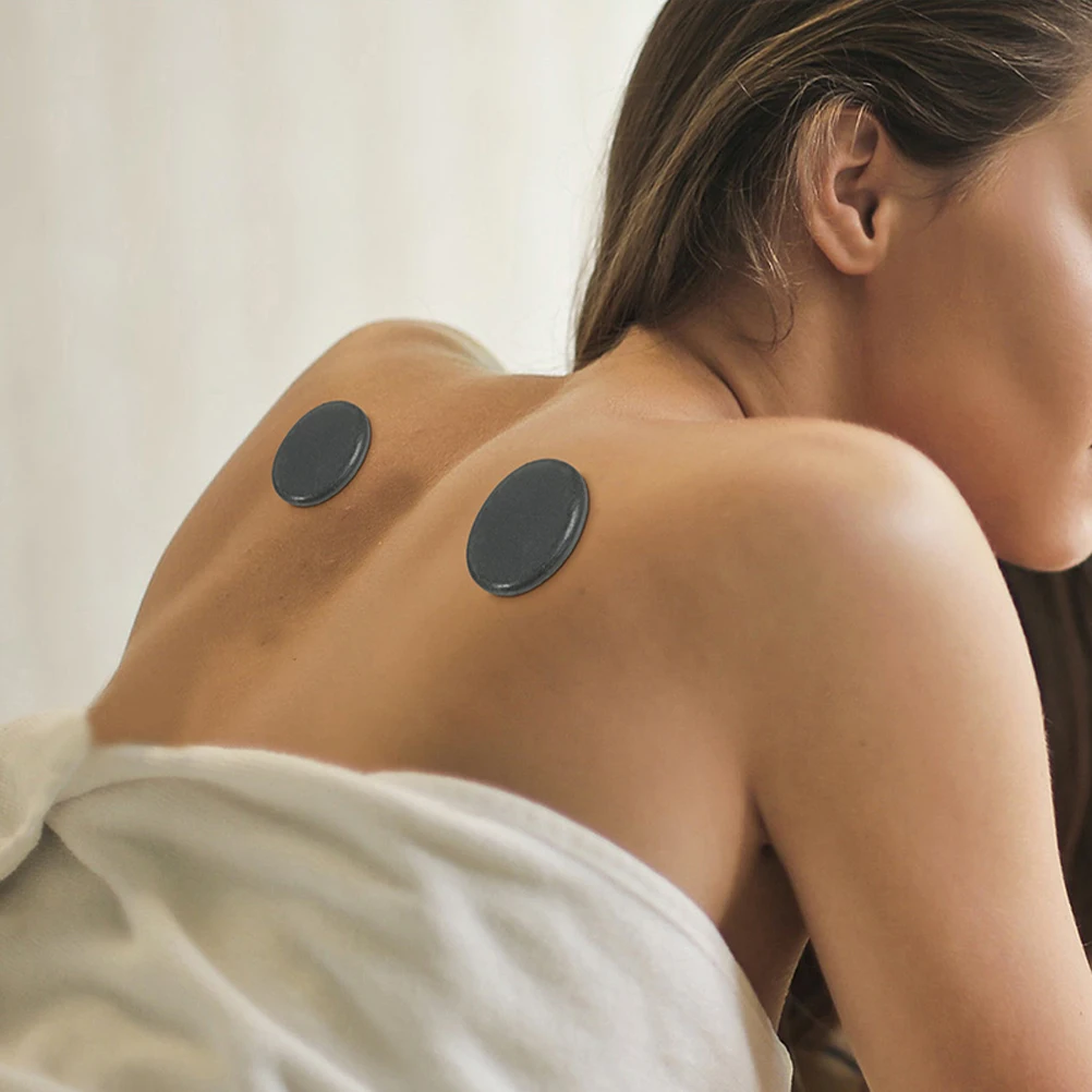 

8Pcs Volcanic Rock Massage Stones Natural Scraping Plates for Face Neck Shoulder Foot Relaxing Hot Spa Tool Thumb