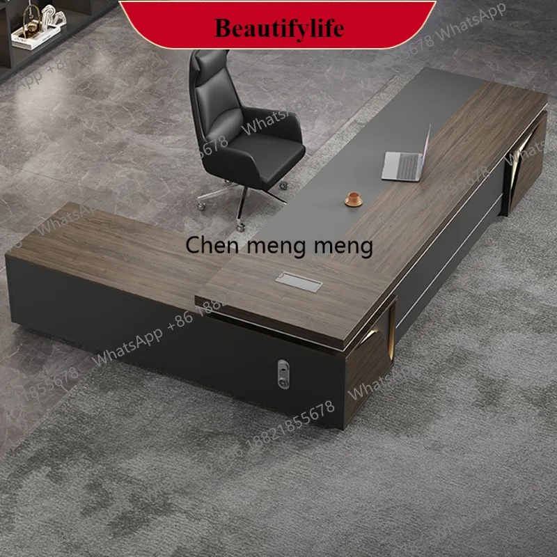 

Safe Fashion Office Desk Interior Minimalist Living Room Computer Executive Office Desk LuxuryK178