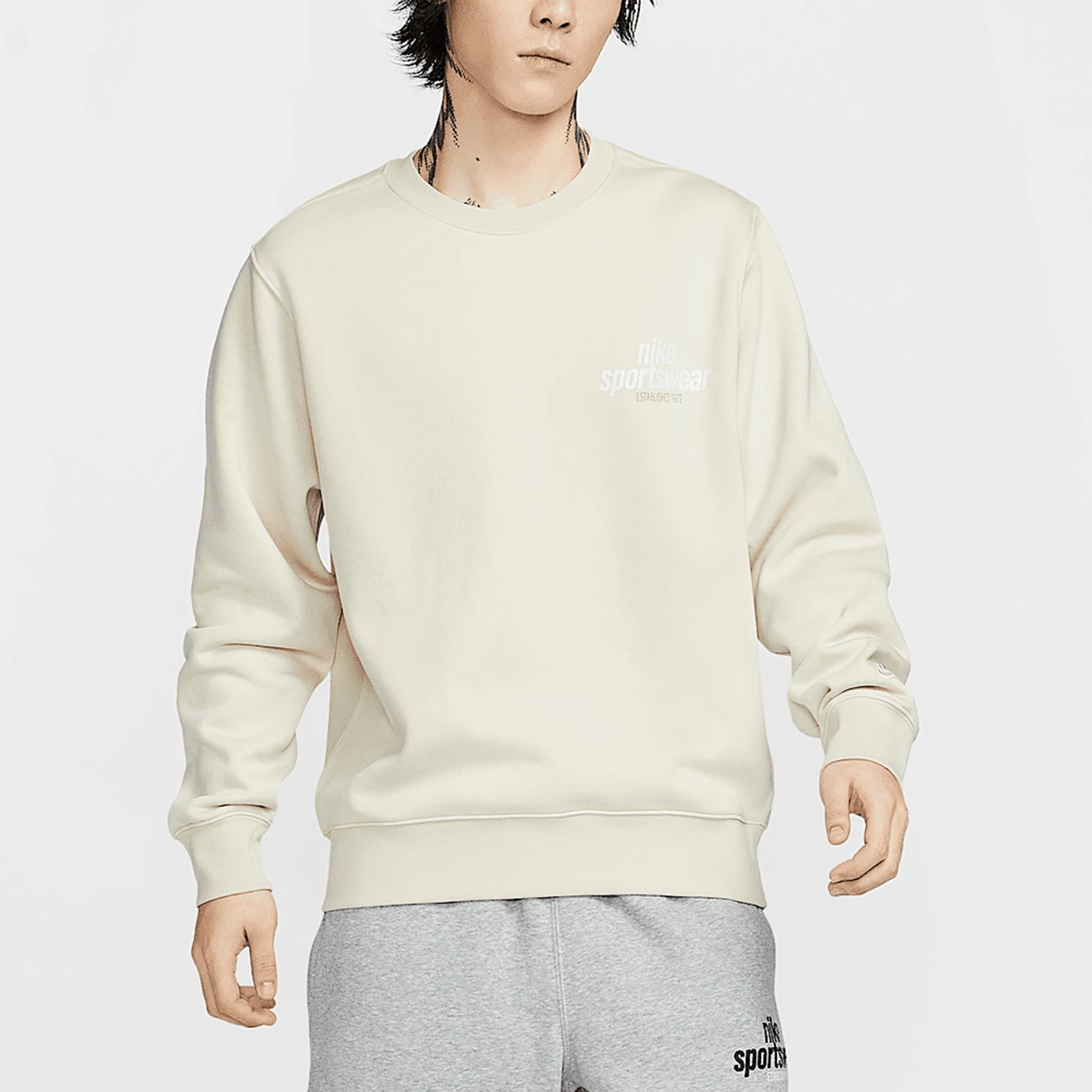 

Официальная оригинальная мужская толстовка Nike 2024, осень и зима, простая свободная повседневная толстовка HJ2174-234