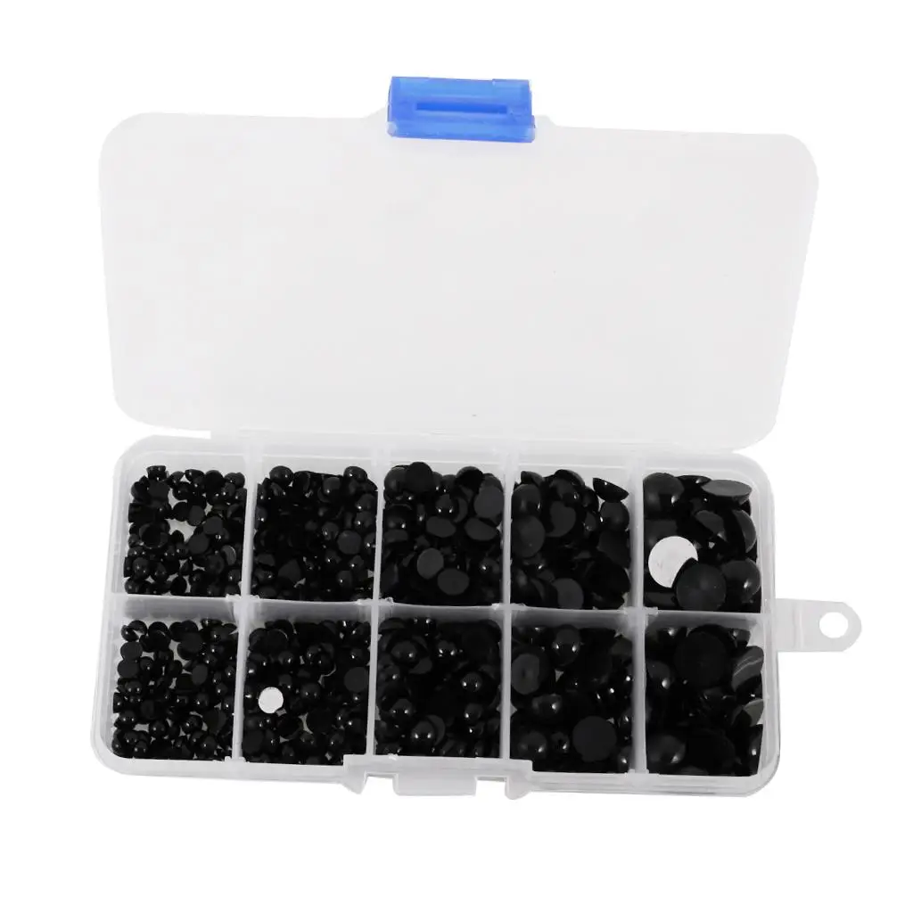 760 piezas muñecas juguete ojos de seguridad accesorios redondos de plástico para