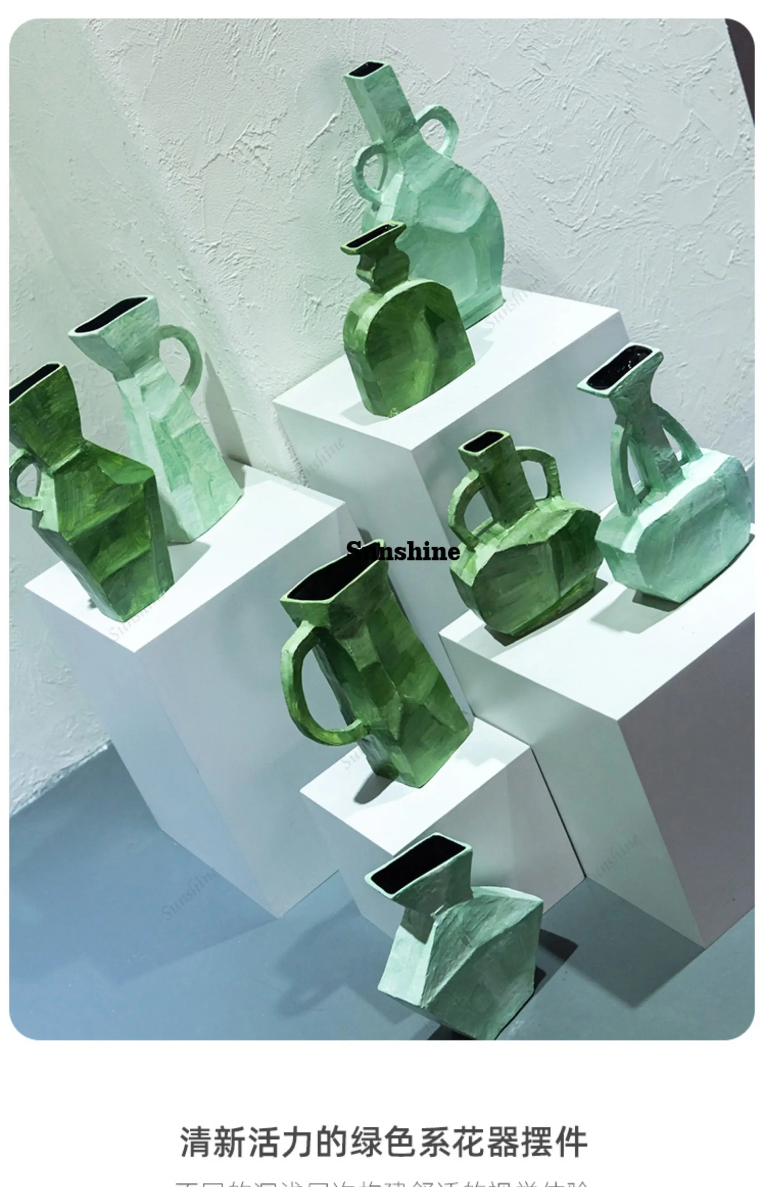 Modern simple home model room decoration flower arrangement ornament  FT