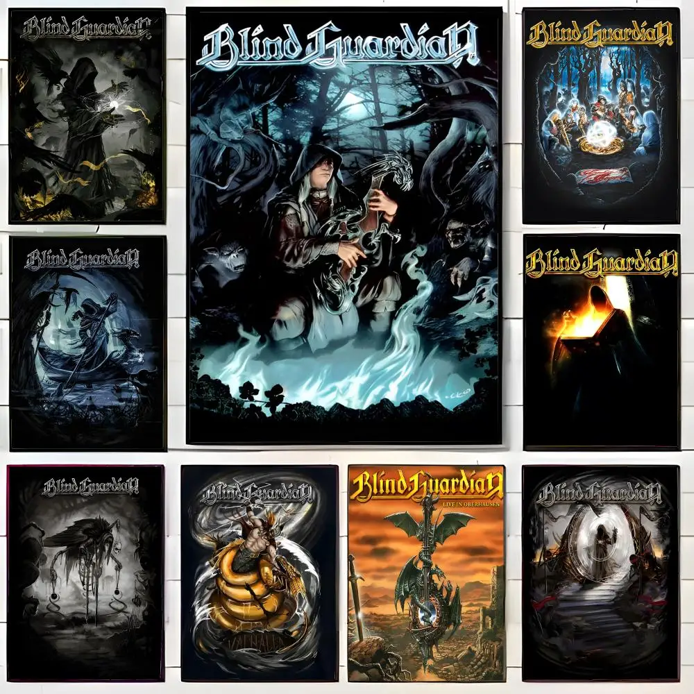 German Speed Metal Band B-Blind G-Guardian Poster, Wandkunstdruck, Poster, dekoratives Wandbild, Heimdekoration, Geschenk, ungerahmt