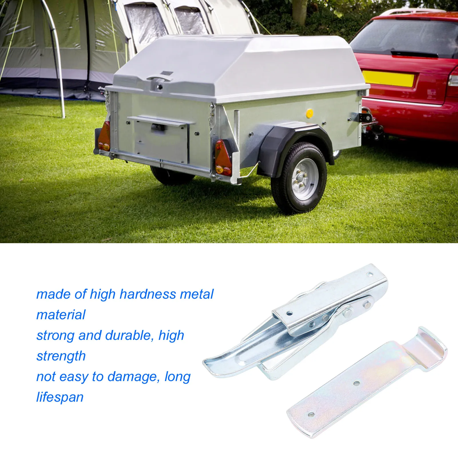 Toggle Clamp Trailer Trailer Door Heavy Duty Over Centre Body Clamp with Catch Plate for RVs Campervans