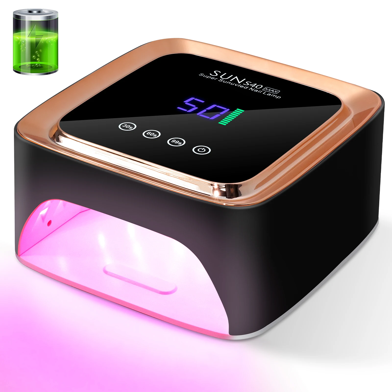 Professionele UV LED-nagellamp 57 LED-lichtkralen Oplaadbare nageldroger Snel genezen van alle gelnagellak Curing Lamp Tool