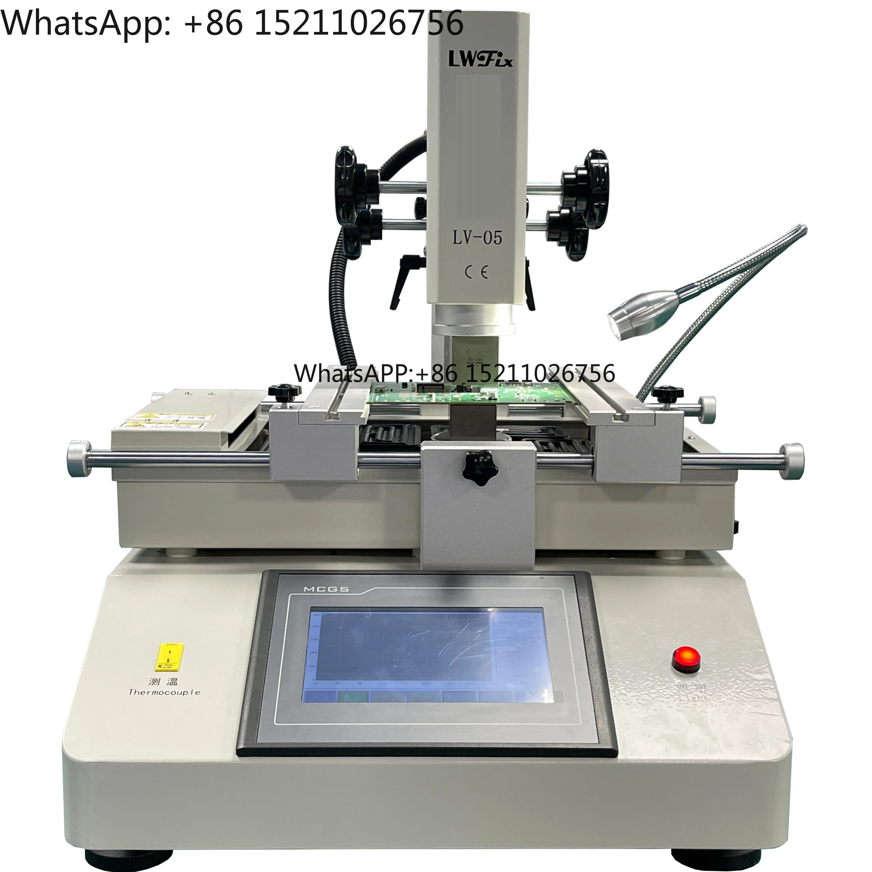 

BGA Rework Station LV-05 3 Zones Hot Air Touch Screen Solder Machine 4500W Soldering Tools Infrared BGA Rework Station