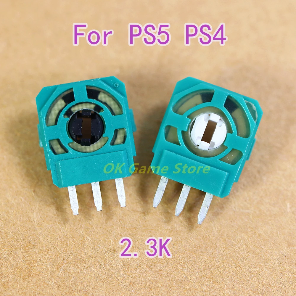 5pcs Original OEM Analog Joystick Axis Sensor 2.3K Resistance Green Potentiometer Thumbstick Micro Button for PS4 PS5 Controller