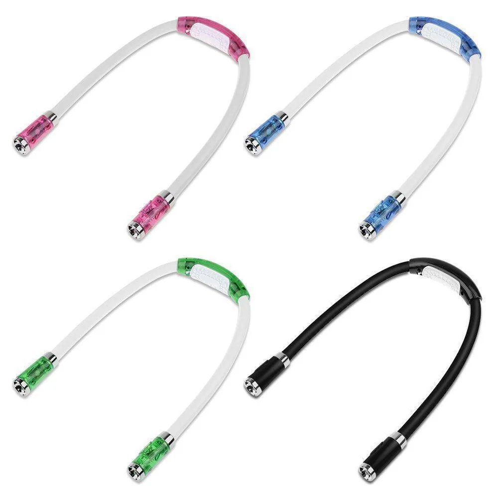 

Multi-angle Adjustable Book Light Flexible Handsfree Led Neck Light Hug Reading Lamp Led Night Light Flashlight