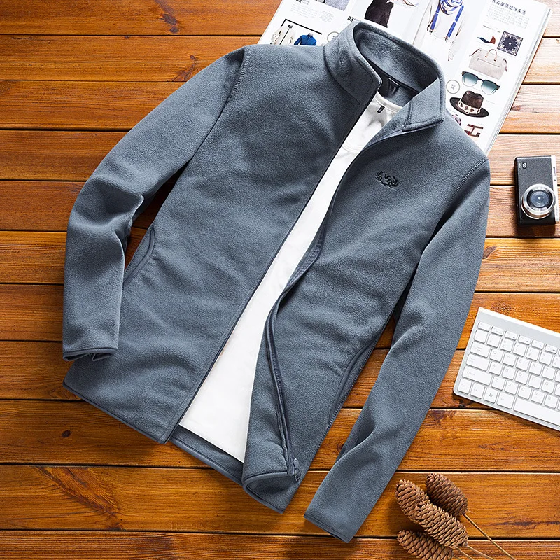 

2 шт. зимние флисовые куртки мужские повседневные рабочие пальто уличная теплая теплая ветровка термоспортивная тактическая куртка из софтшелла мужская