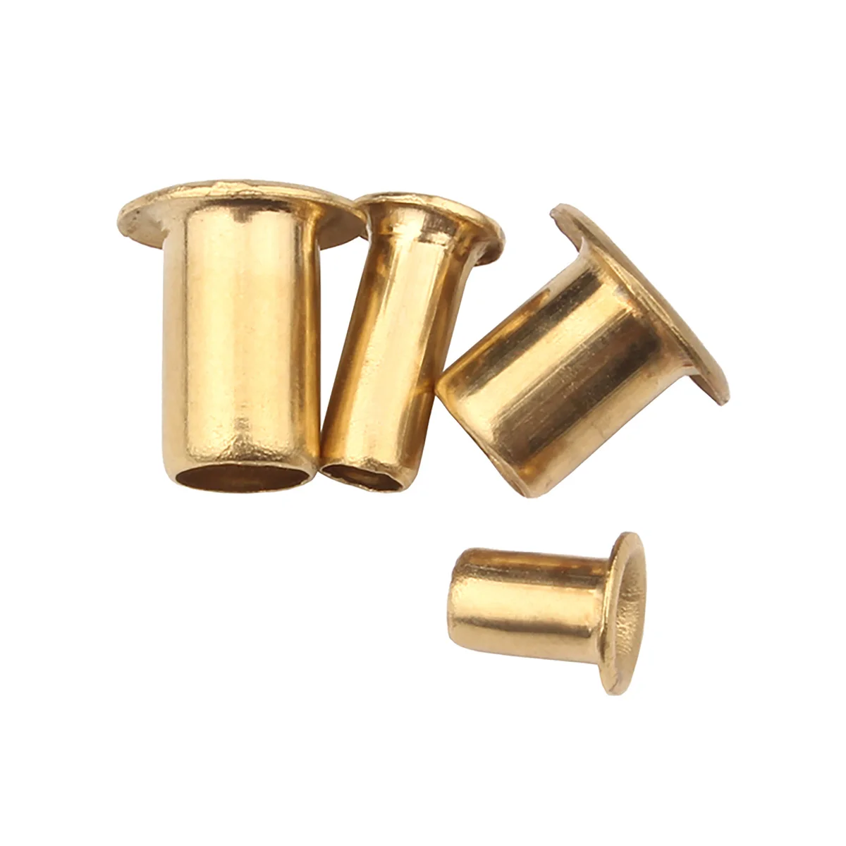 Brass Vias Rivet Nuts Through Hole Rivets Hollow Grommets M0.9-M6