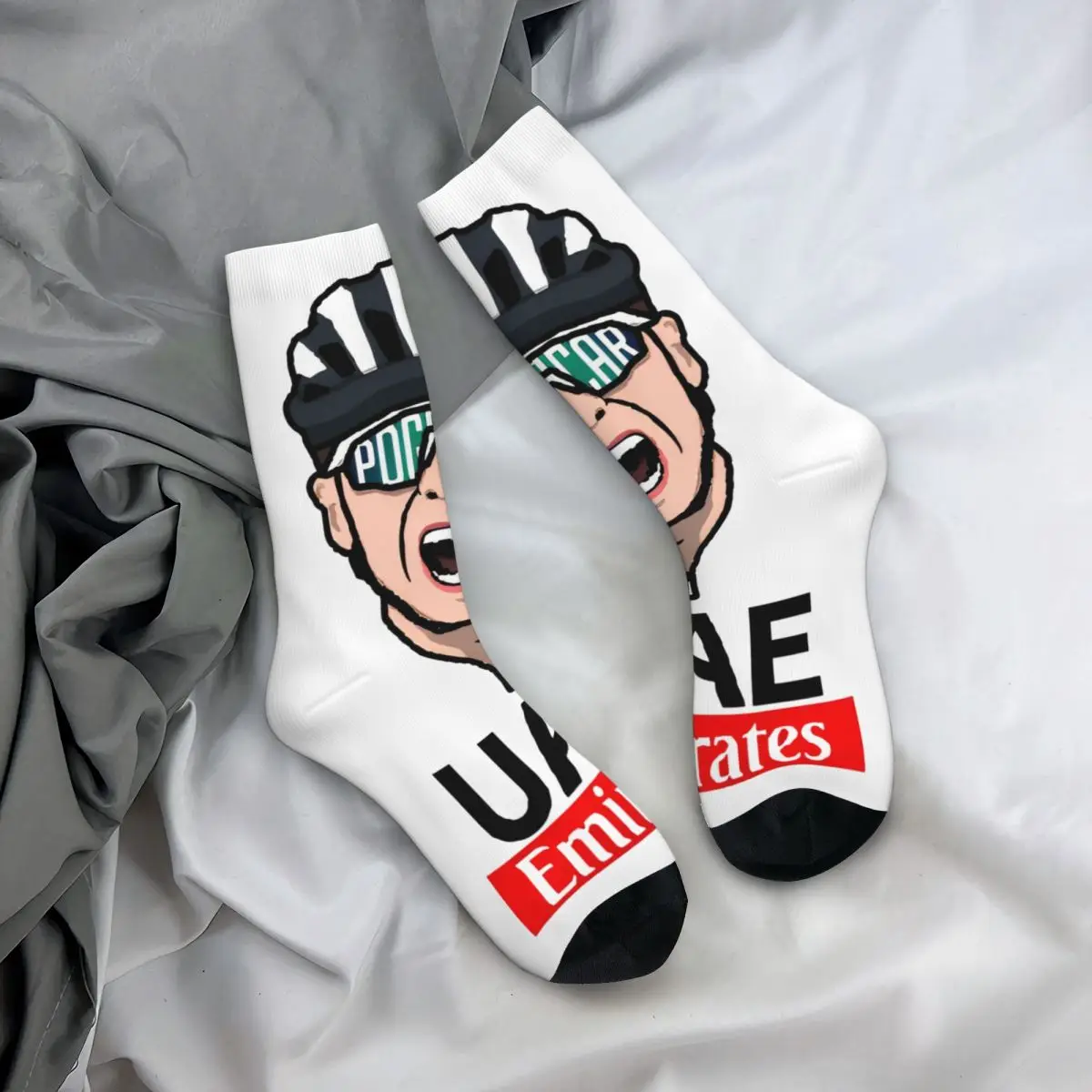 Tadej Pogacar ciclismo Pogi Team calze uomo calzini morbidi e traspiranti Kawaii inverno arrampicata calzini grafici antiscivolo regalo