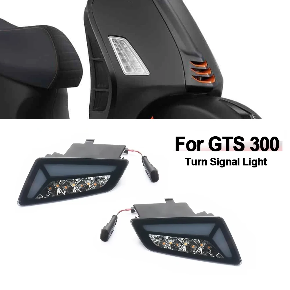 

New Motorcycle Turn Signal Light Front Rear Indicator Daytime Running Lamp For Vespa GTS 300 GTS300 2023 2024 2025