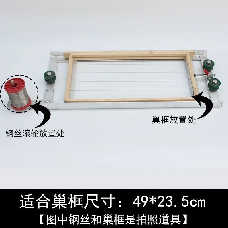 Honeycomb frame wire machine, bee tool threader, wire tensioner, beekeeping stainless steel installation wire tensioner