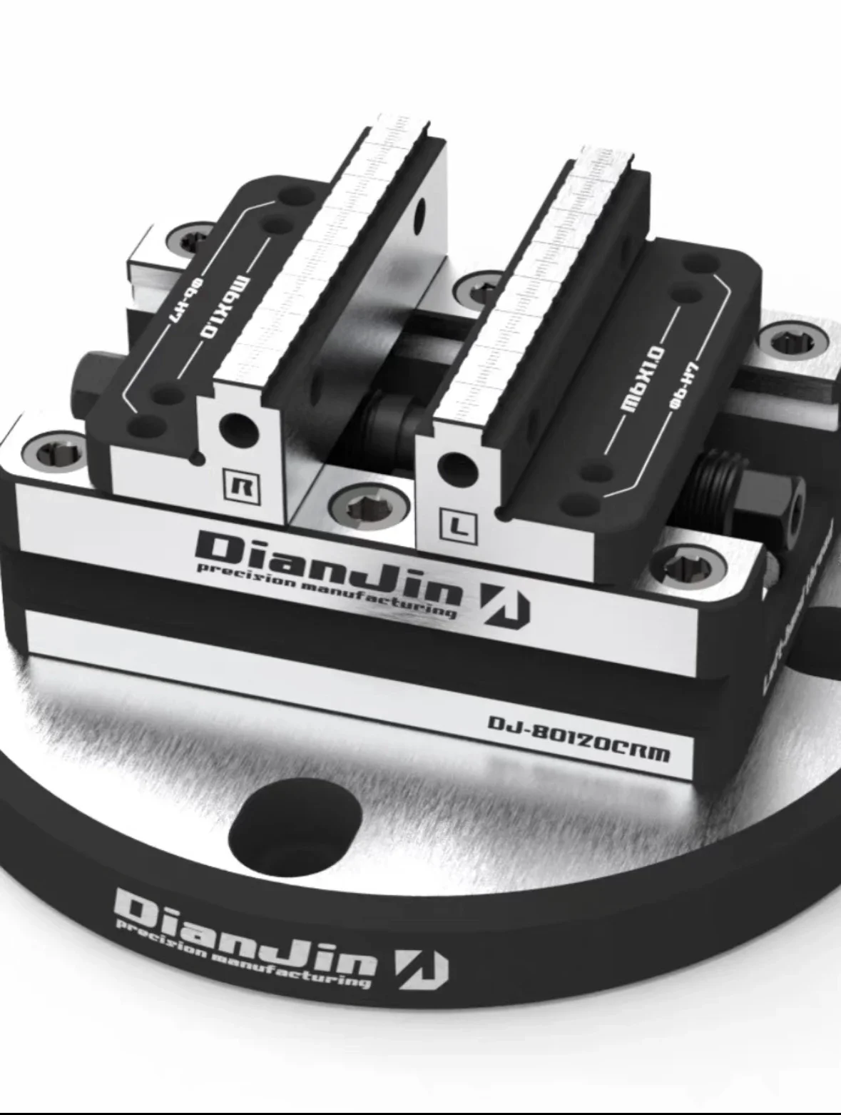 DJ-1217D Manual Gear Self-Centring Universal Vise 120x170mm Chromium Vanadium Alloy Steel HRC48-52 for EDM 6